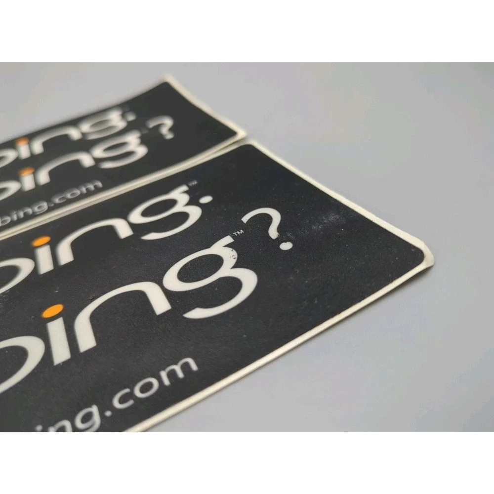 Microsoft Advertising Promo SWAG Search Engine Bing Sticker‎ Rare Pair